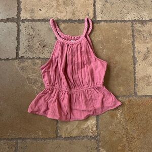 NWT Pink Sleeveless Halter Top by Sim & Sam S